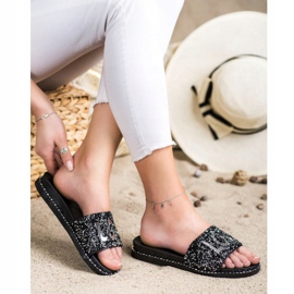 SHELOVET zapatillas Love con plataforma negro 5