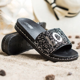 SHELOVET zapatillas Love con plataforma negro 1