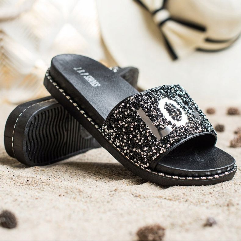 SHELOVET zapatillas Love con plataforma negro 1