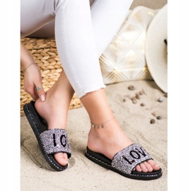 SHELOVET zapatillas Love con plataforma negro 2
