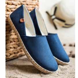 SHELOVET Alpargatas sin cordones azul marino 3