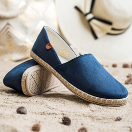 SHELOVET Alpargatas sin cordones azul marino 4