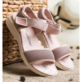 Evento Sandalias cómodas con velcro 20SD88-2022 rosado 1