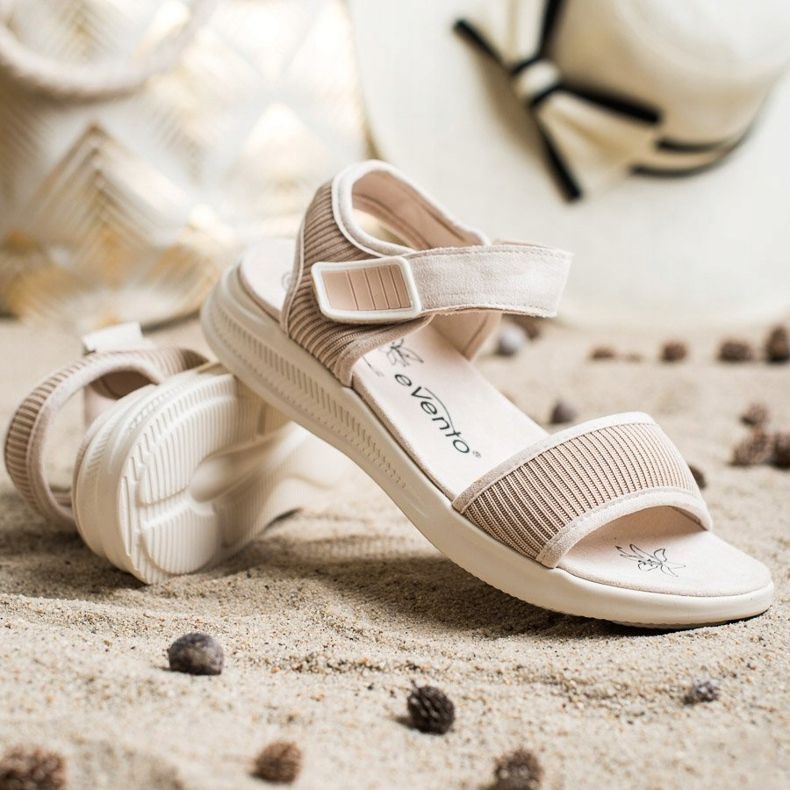 Cómodas Sandalias Velcro Evento 20SD88-2022 beige 1