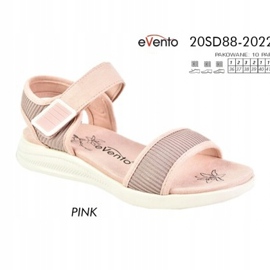 Evento Sandalias cómodas con velcro 20SD88-2022 rosado 5