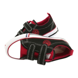 American Children's American Club LH62 zapatillas negras con velcro negro 4