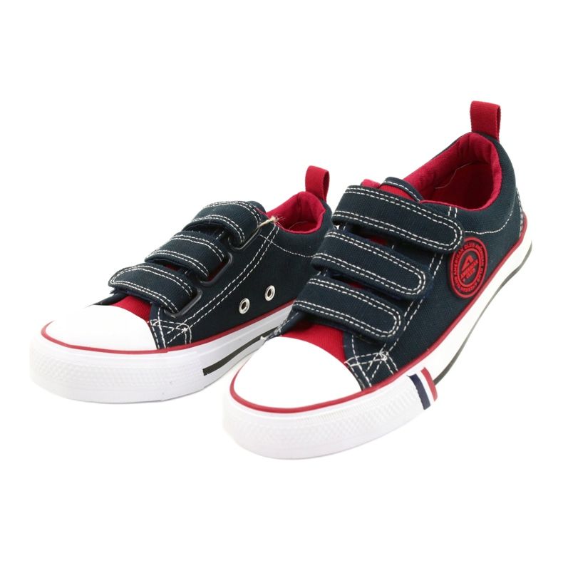 Zapatillas Infantiles Velcro American Club LH61 Azul Marino 1