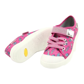 Calzado infantil befado 251X167 rosado plata 7