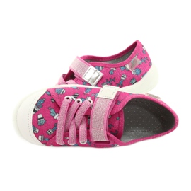 Calzado infantil befado 251X167 rosado plata 9