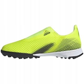 Botas de fútbol Adidas X Ghosted.3 Ll Tf Junior amarillo-negro FW6982 2