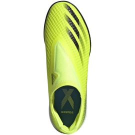 Botas de fútbol Adidas X Ghosted.3 Ll Tf Junior amarillo-negro FW6982 1