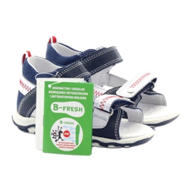 Sandalias de cuero para velcro 81824 Navy/Red Bartek azul 5 Sandalias de cuero para velcro 81824 Navy/Red Bartek azul 5