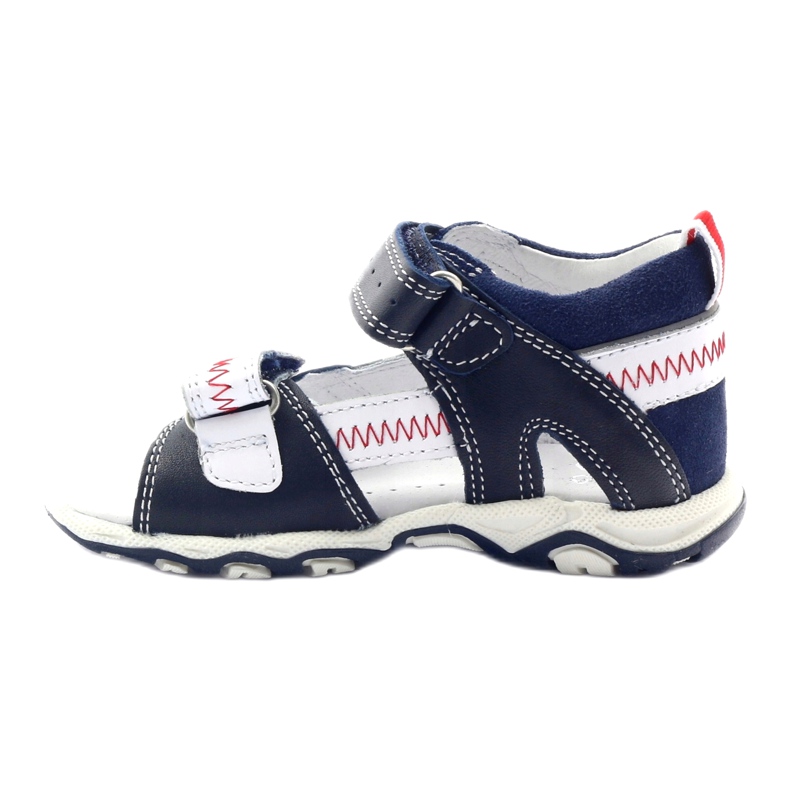 Sandalias de cuero para velcro 81824 Navy/Red Bartek azul 2 Sandalias de cuero para velcro 81824 Navy/Red Bartek azul 2