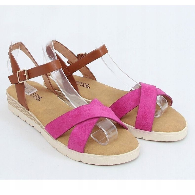 Sandalias rosa de mujer 1031-15 Fushia marrón rosado 1