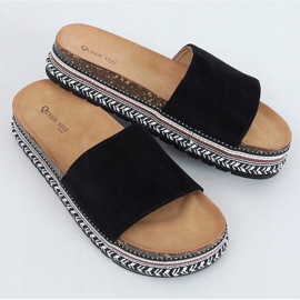 Pantuflas de corcho negro 218-211 Negro 1 Pantuflas de corcho negro 218-211 Negro 1