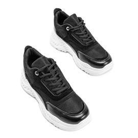 Zapatillas negras con suela gruesa Kail negro 3