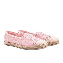 Alpargatas de tela rosa de Mandy rosado 1