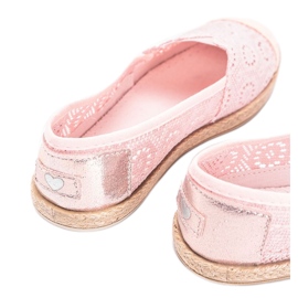 Alpargatas de tela rosa de Mandy rosado 3