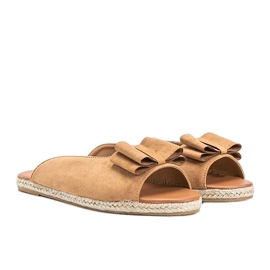 Zapatillas beige con lazo April 1