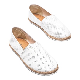 Mocasines Jaylene blanco calado 2