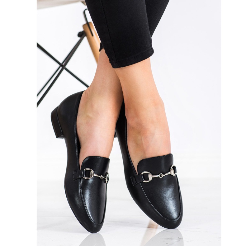 Sergio Leone Mocasines Clásicos Con Piel Ecológica negro 1