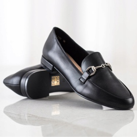 Sergio Leone Mocasines Clásicos Con Piel Ecológica negro 4