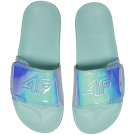 Pantuflas para niñas 4F turquesa HJL21 JKLD003 35S azul 3