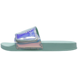 Pantuflas para niñas 4F turquesa HJL21 JKLD003 35S azul 2
