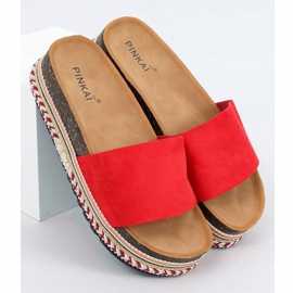 Pantuflas de corcho rojo LS015 Rojo 1