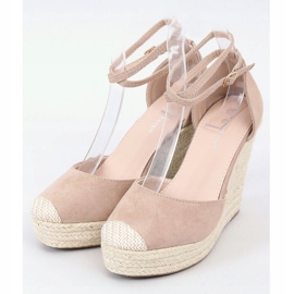 Alpargatas con cuña beige 3010 Beige 1