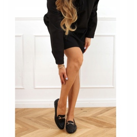 Black Mocasines negros de mujer T392 Black 2