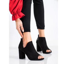 Botas VINCEZA Spring Open Toe negro 3