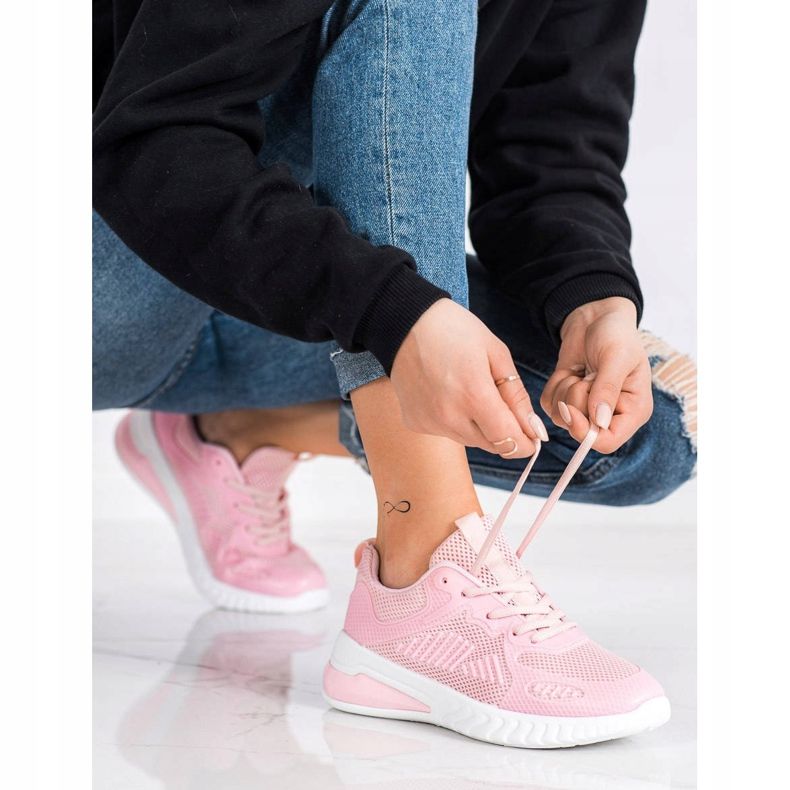 SHELOVET Calzado deportivo calado rosa 1