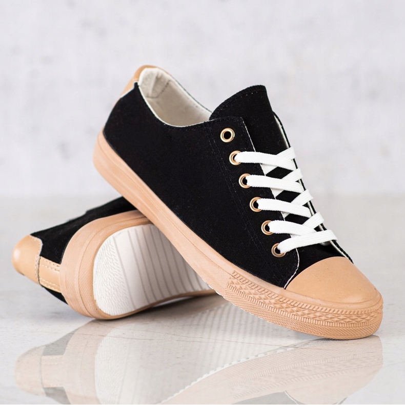 SHELOVET Zapatillas Textiles negro 1