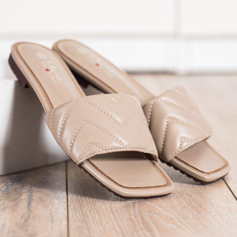 S. BARSKI Zapatillas S.BARSKI acolchadas beige 1