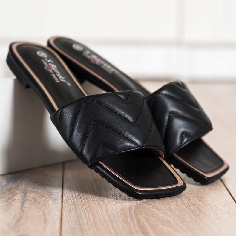 S. BARSKI Zapatillas S.BARSKI acolchadas negro 1