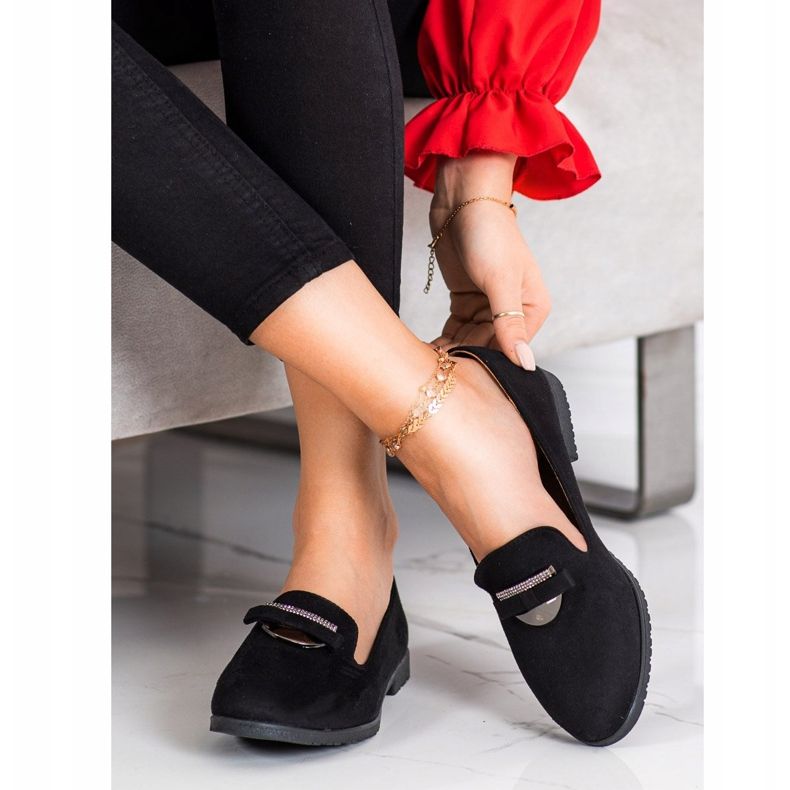 SHELOVET Señores elegantes con circonita cúbica negro 1