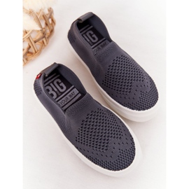 Zapatillas sin cordones Big Star HH374104 grises sin cordones para niños 4