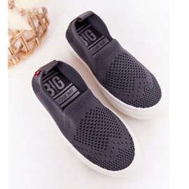 Zapatillas sin cordones Big Star HH374104 grises sin cordones para niños 6