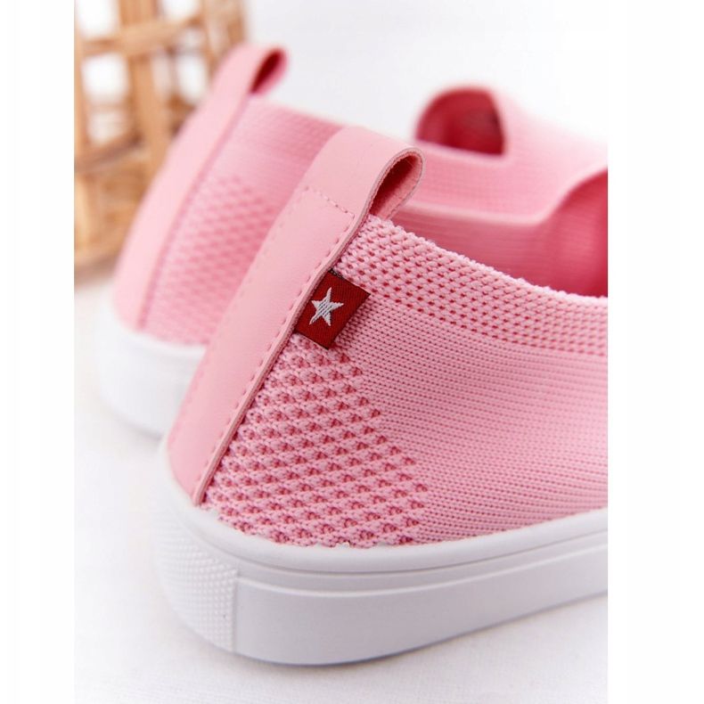 Zapatos deportivos rosas sin cordones Big Star HH374103 para niños rosado 1