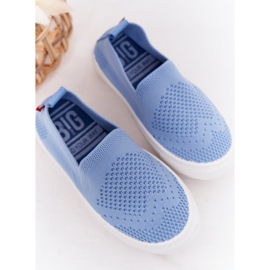 Zapatillas sin cordones Big Star HH374108 azules sin cordones para niños 5