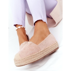 Alpargatas En La Plataforma De Paja Beige Highway 1