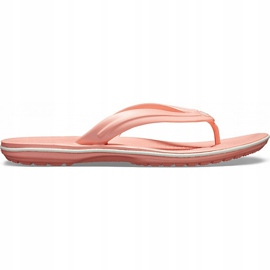 Pantuflas de mujer Crocs Crocband Flip rosa claro y blanco 11033 6KP rosado 4