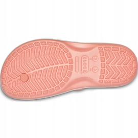 Pantuflas de mujer Crocs Crocband Flip rosa claro y blanco 11033 6KP rosado 5