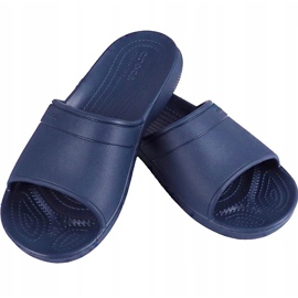 Crocs Classic Slide Kids Pantuflas para niños 204981410 azul marino 1