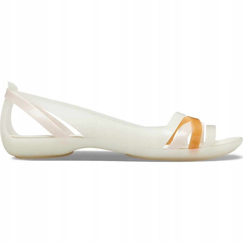 Sandalias Crocs Isabella Huarche 2 Flat W blanco 204912 12U 1