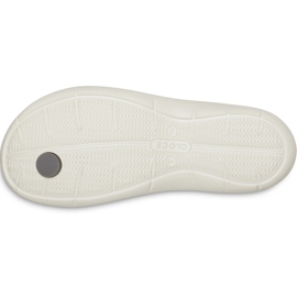 Crocs Pantuflas para mujer Swiftwater Webbing Flip W Gris claro 205479 Oct. 5