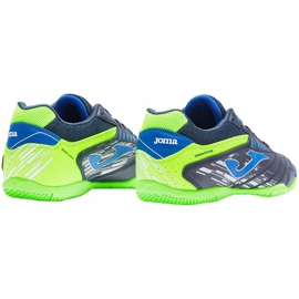 Bota de fútbol Joma Maxima 2103 Sala In negro-verde-azul 4