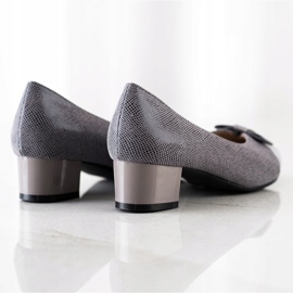 Zapatos de salón con lazo VINCEZA gris 4