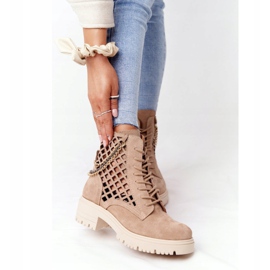 Botas caladas Workery Lewski Shoes 3030-0 Sand marrón 2